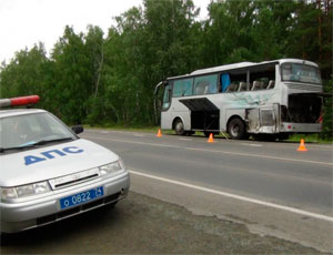 На трассе «Челябинск – Троицк»  в ДТП попали два  2 рейсовых автобуса. Есть погибшие
