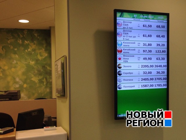 Новый Регион: Банки сошли с ума: курс меняется ежеминутно, вариации – до 20 рублей (ФОТО)