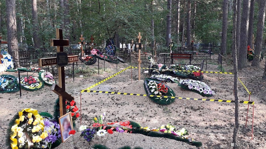 В Челябинске затопило одно из кладбищ