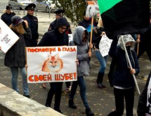 «Красота не требует жертв»: в Екатеринбурге прошел антимеховой марш