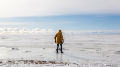 В Азовском море подростков унесло на льдине